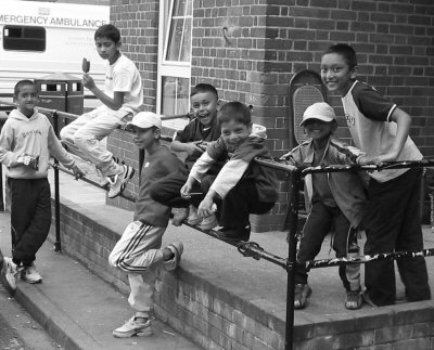 A group of happy children