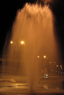 A broken water main on the A13