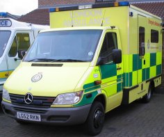 New shiny ambulance