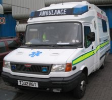An old style ambulance