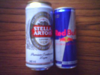 Red Bull and Stella